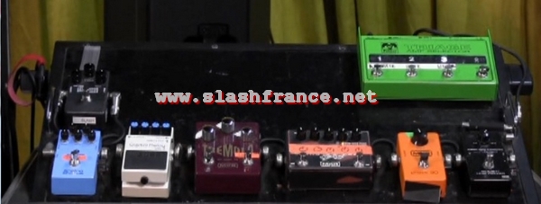 Slash france pedalboard 2014 world on fire tour